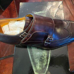 Magnanni men's shoes.  New in Box.  Monk strap.  Brown. 12M.